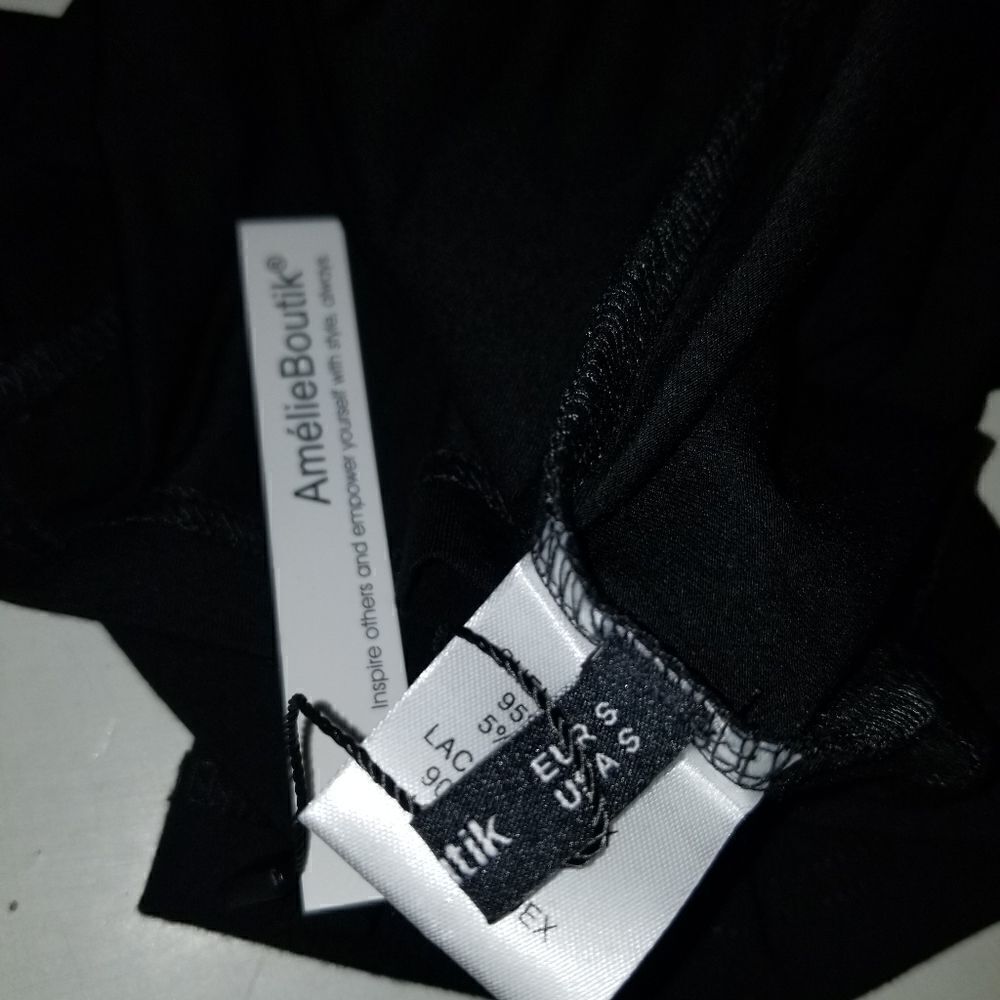 NWT AMELIE BOUTIK TOP BLACK Small - Picture 4 of 16